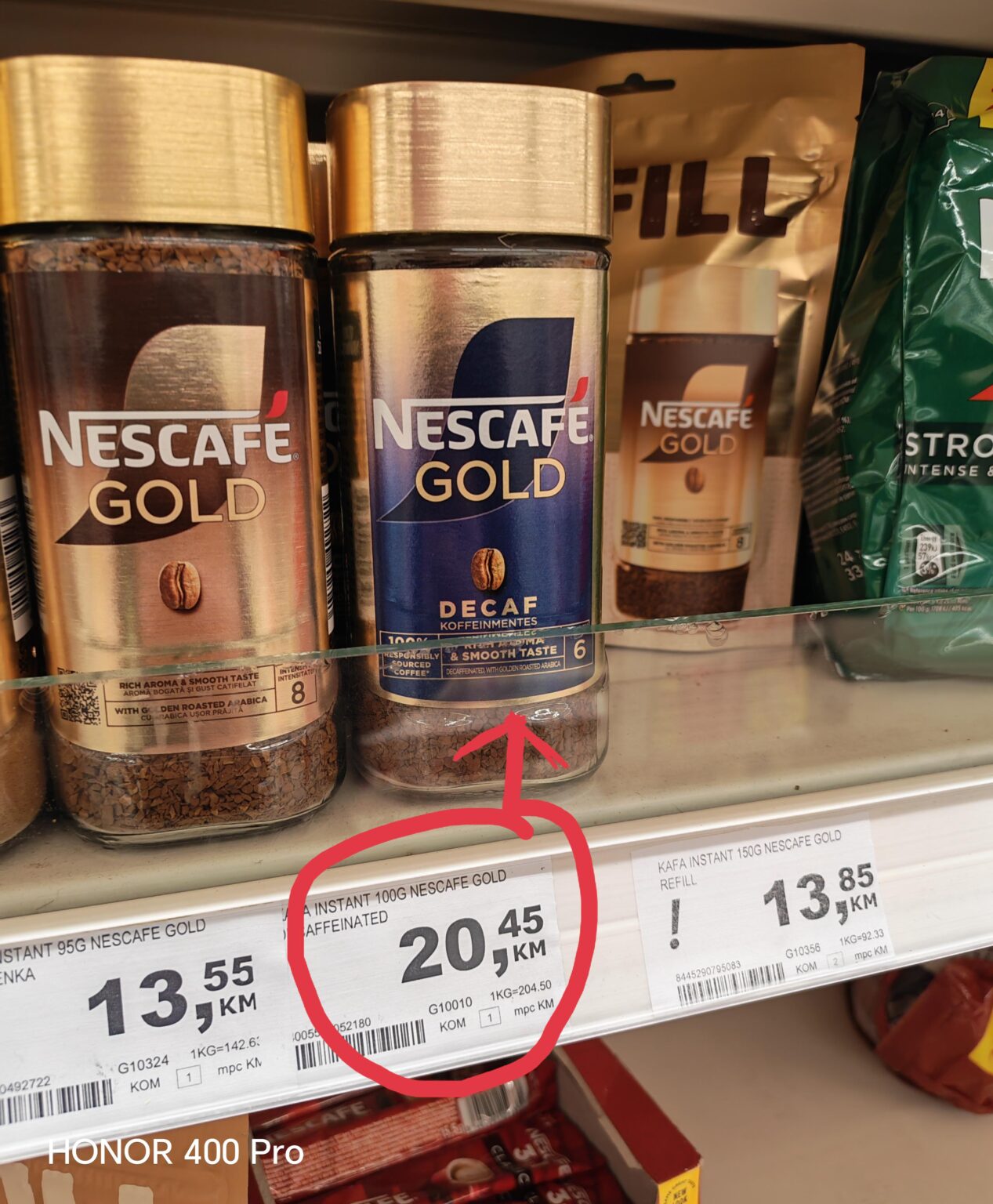 Why is decaffeinated coffee so expensive in BiH?
