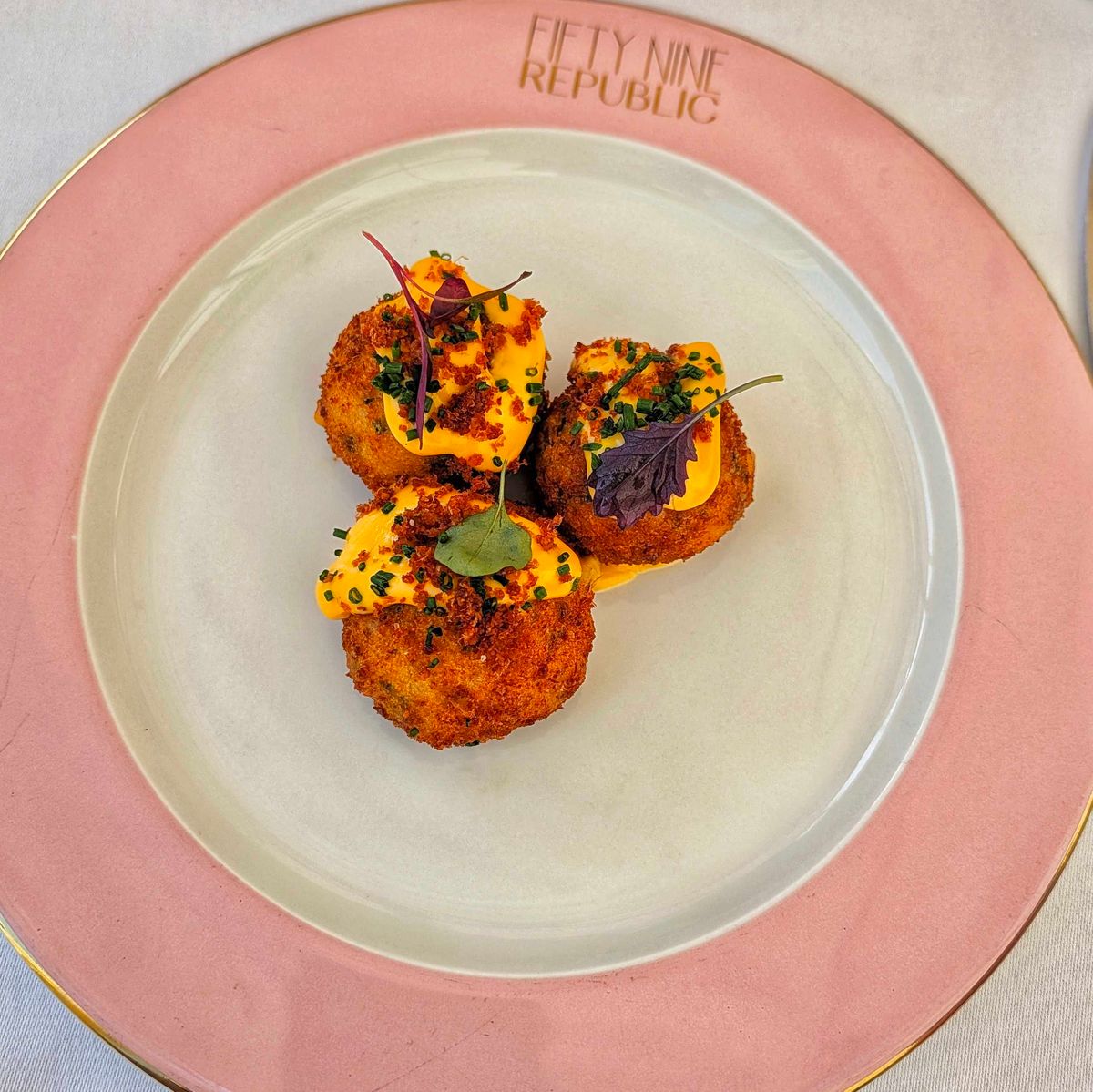 Mac and Cheese bites at 59 Republic 