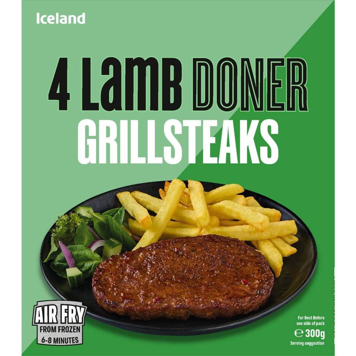 The Lamb Doner Grillsteaks are available at Iceland in packs of four