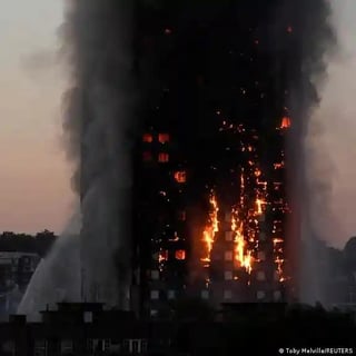 The fire in the building has Farmacia 10