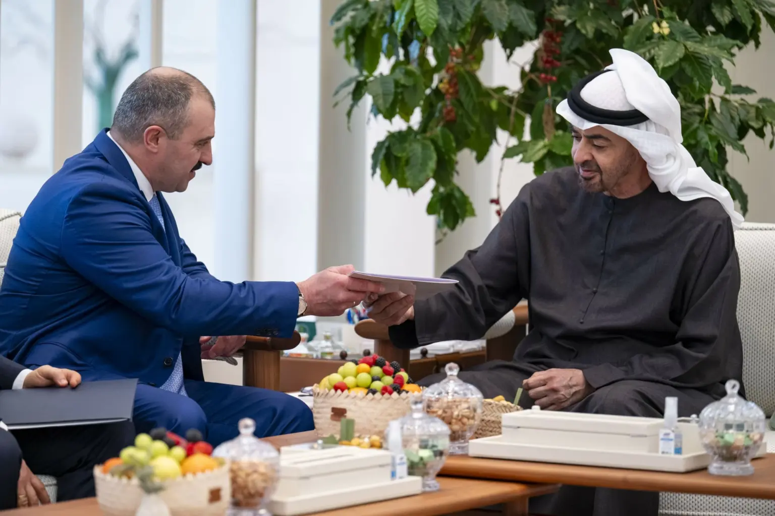 President receives written message from Belarus leader, d...