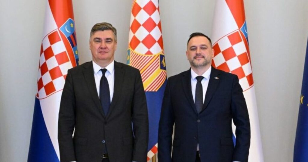 Minister Ermal Nufi, meeting with Croatian president