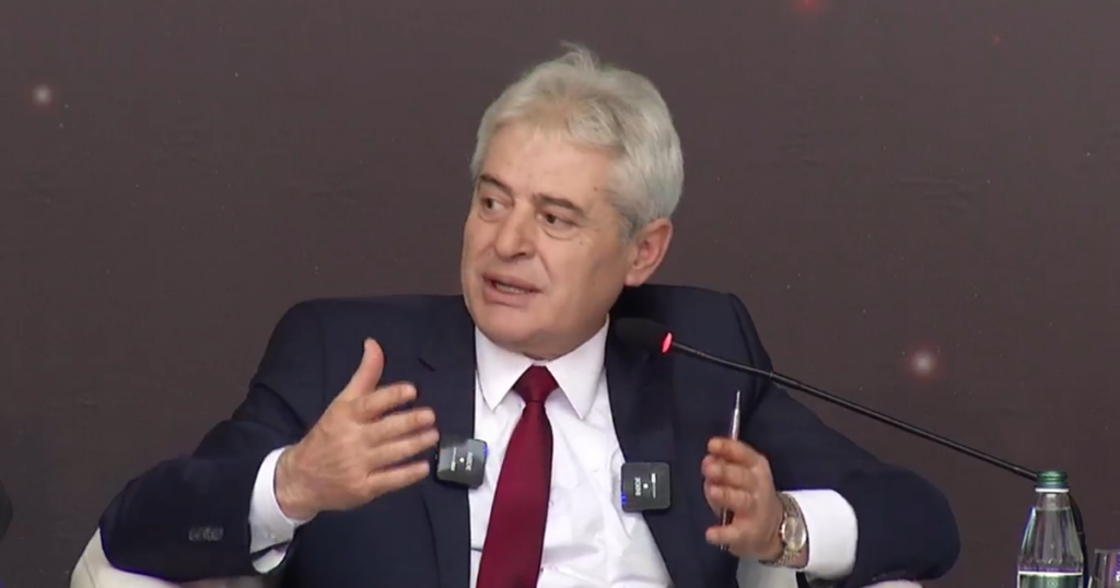 Ali Ahmeti speaks from Tirana about the Albanian language in North Macedonia: Attempts to erode the Ohrid Agreement