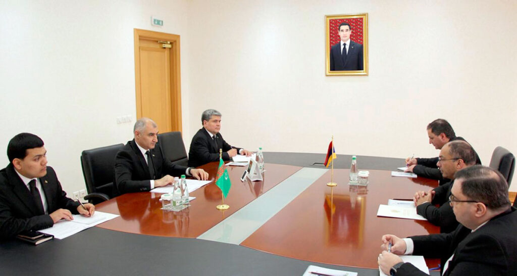 A meeting with the Ambassador of the Republic of Armenia to Turkmenistan was held at the MFA of Turkmenistan