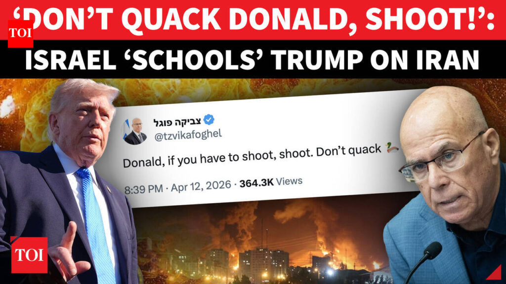 ‘Don’t Quack!’: Israel Shocks Trump, 'Forces' Him To Resume Iran War