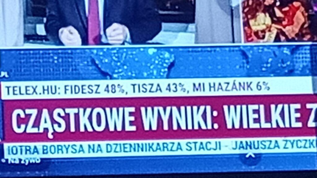 Telewizja Republika showed that FIDESZ was winning when everyone else was showing something else