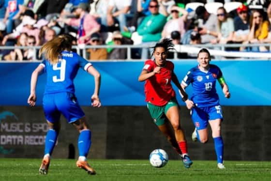 Article image:Kika Nazareth stars as Portugal women beat Lativa and Slovakia to keep up perfect record in World Cup 2027 qualifiers