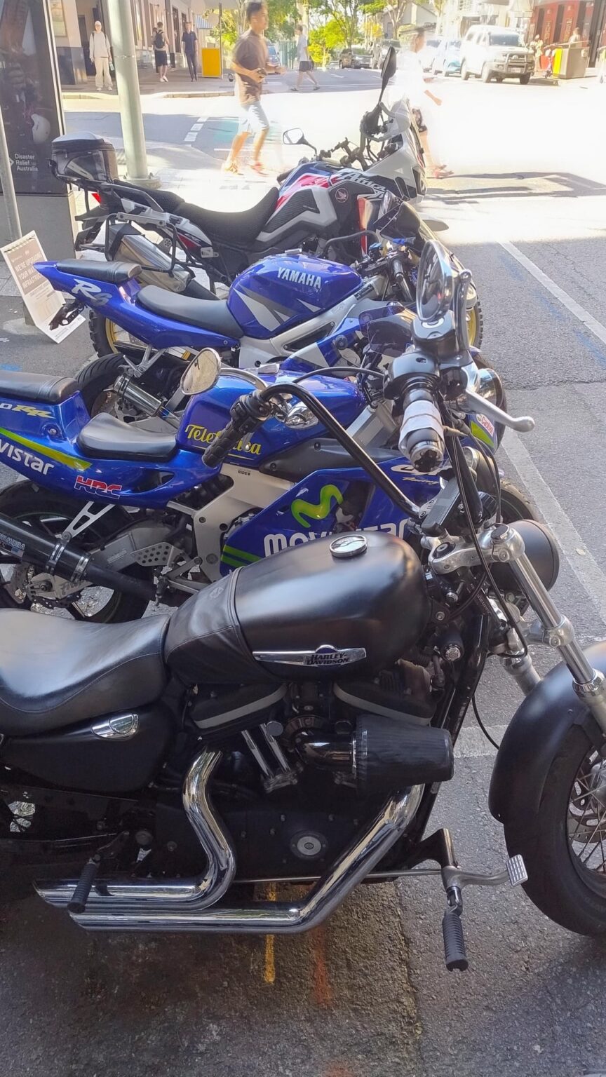 Motorcyle parking fines Charlotte St today