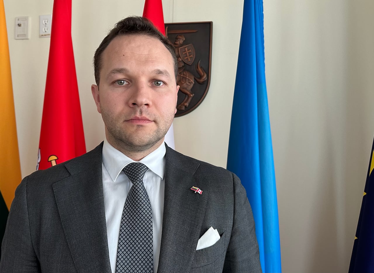 Edvinas Grikšas, Lithuania’s minister of economy and innovation, in Ottawa on April 23, 2026