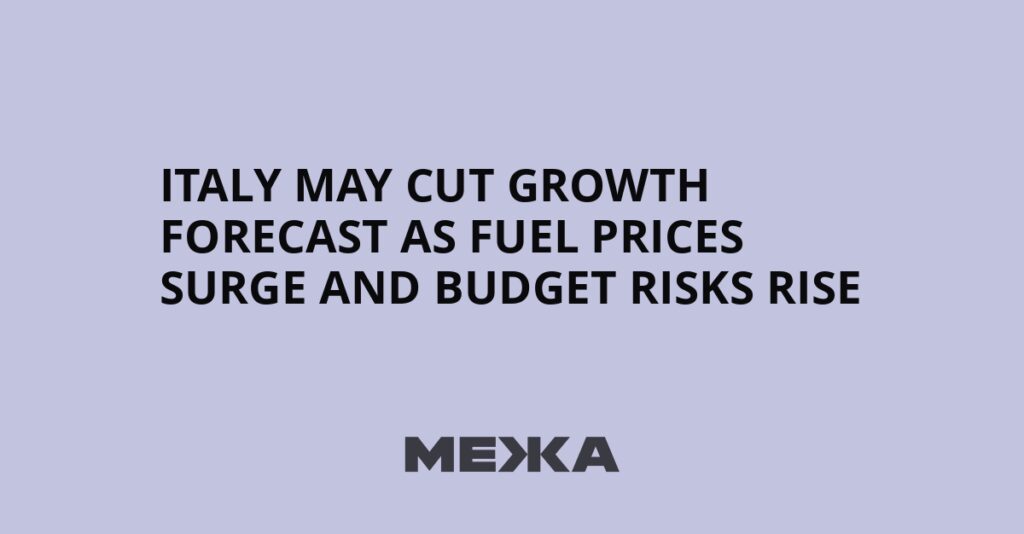 Italy may cut growth forecast as fuel prices surge and budget risks rise | Ukraine news