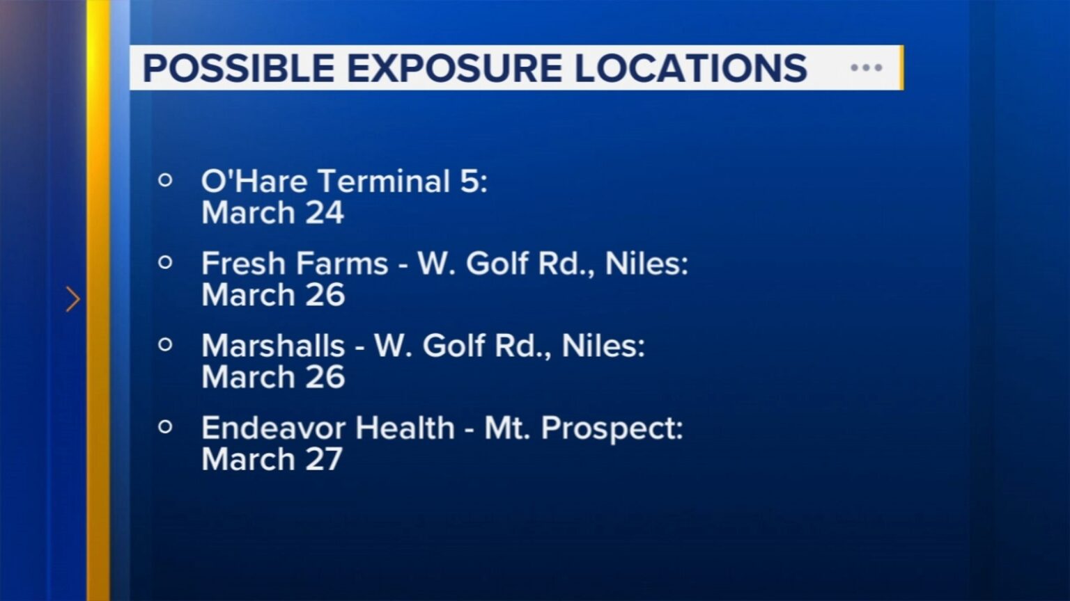 Cook County health officials warn of measles exposure at O'Hare Airport, Niles, Mount Prospect