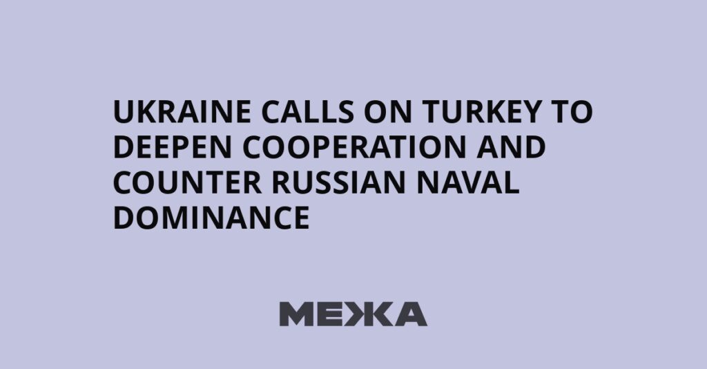 Ukraine calls on Turkey to deepen cooperation and counter Russian naval dominance | Ukraine news