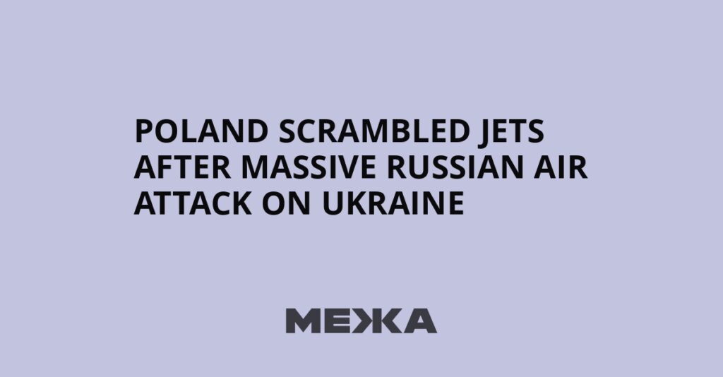 Poland scrambled jets after massive Russian air attack on Ukraine | Ukraine news