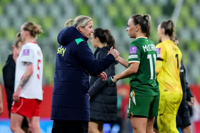 Carla Ward and Katie McCabe