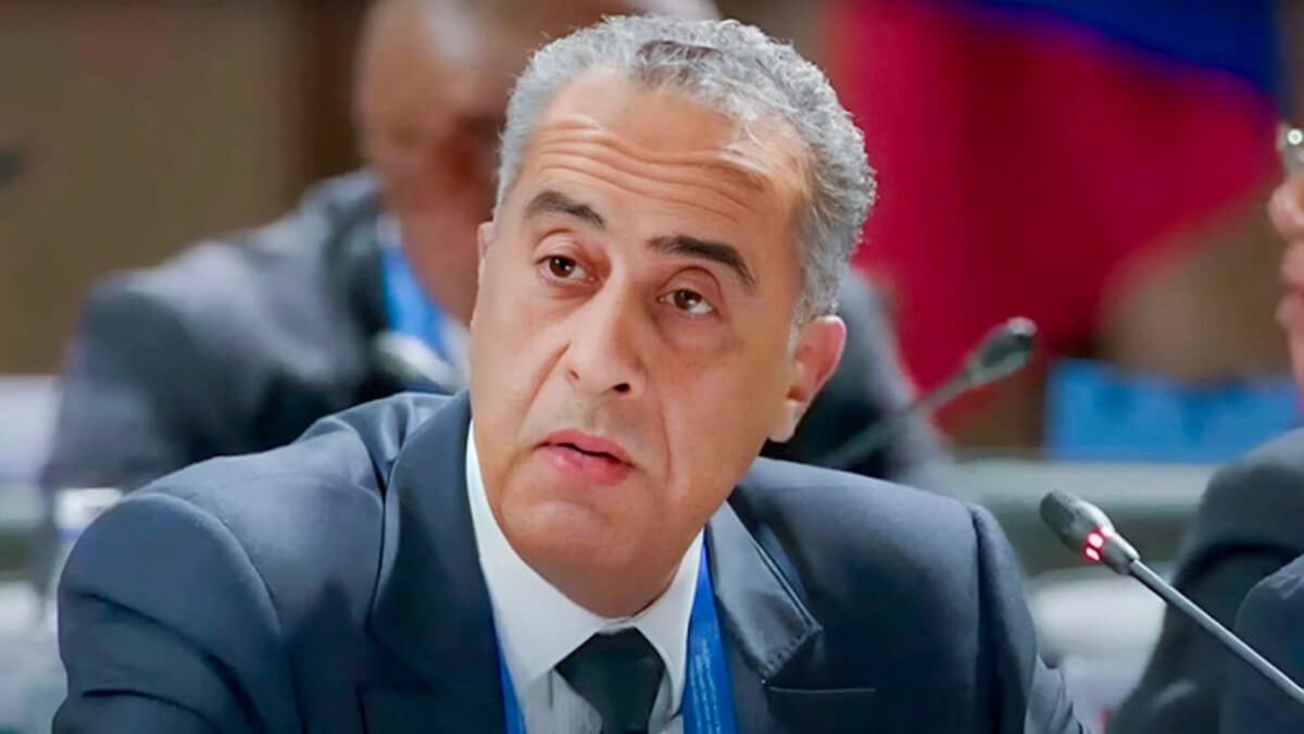 Abdellatif Hammouchi, director general de Seguridad Nacional y de Vigilancia del Territorio de Marruecos (DGST-DGSN) durante la 13ª Reunión Internacional de Altos Responsables de Seguridad, celebrada en Moscú los días 27 al 29 de mayo de 2025 - PHOTO/REDES SOCIALES