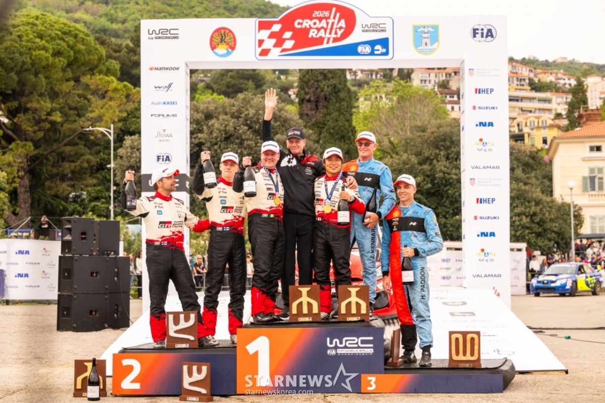 2026 WRC Croatia Rally - Podium/photo courtesy of Hankook Tire =