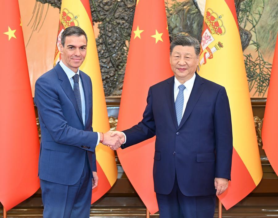 Xinhua Headlines: Xi calls for enhancing China-Spain cooperation for more outcomes in meeting with Sanchez-Xinhua