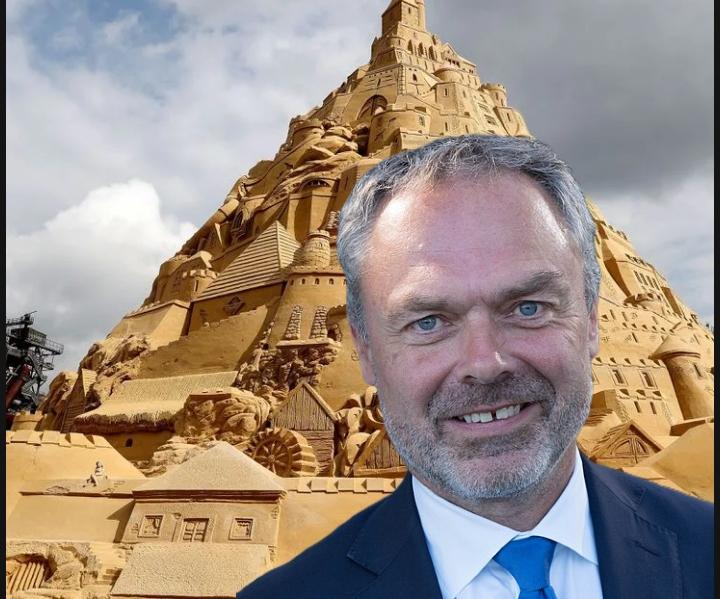 "I'm going to build the best sandcastle in the galaxy!"