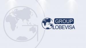 Official corporate logo of Globevisa Group, featuring a dark blue globe emblem and company name on a light background.