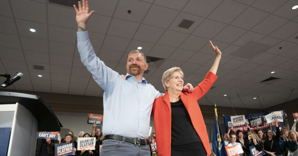 Elizabeth Warren rallies with Graham Platner in Maine's Democratic Senate primary