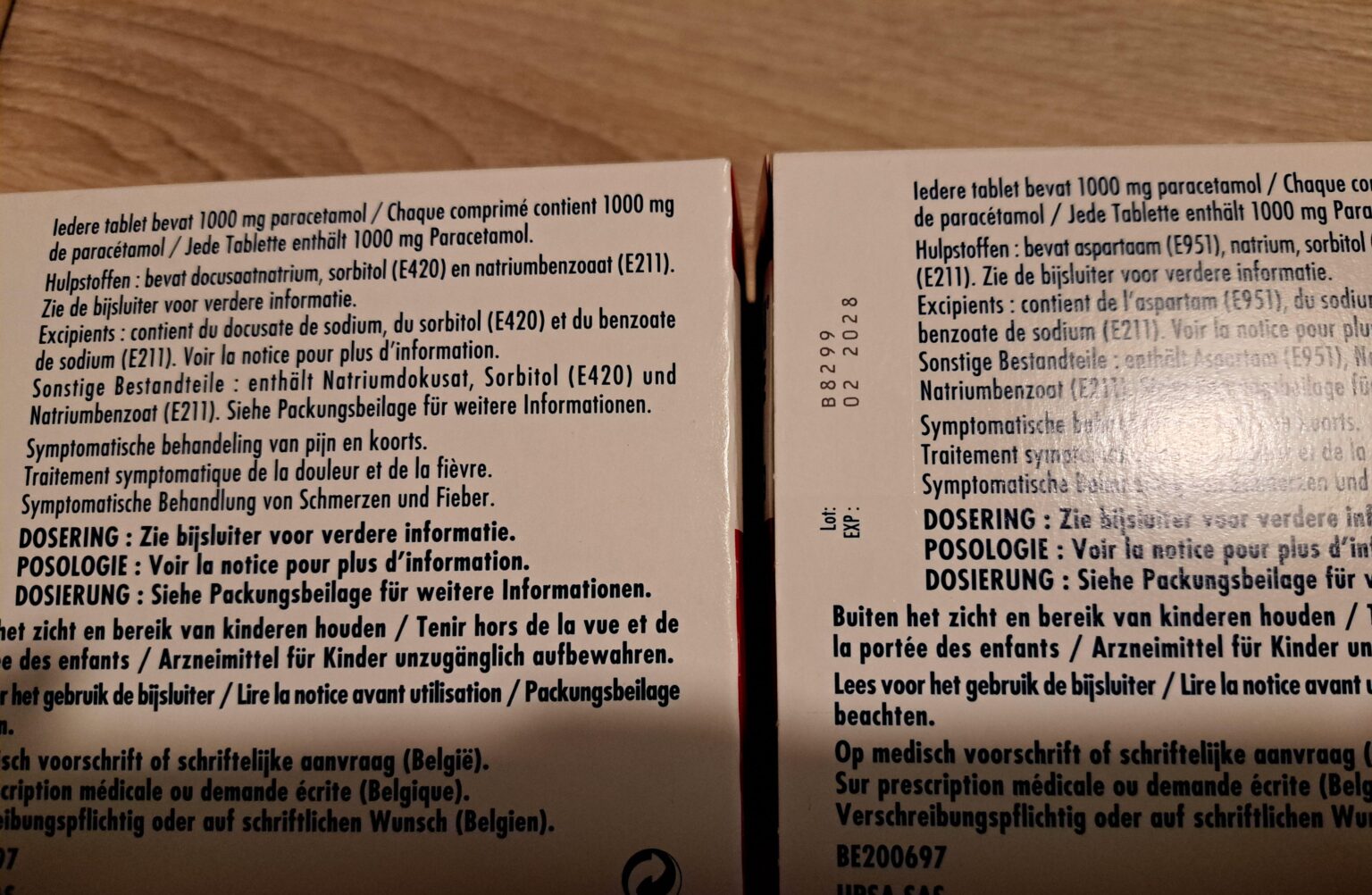 Does anyone know why dafalgan no longer contains aspartame but does contain docusate sodium?