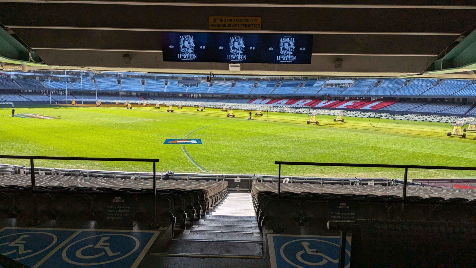 Source of the pink sky, turf growlights at Docklands