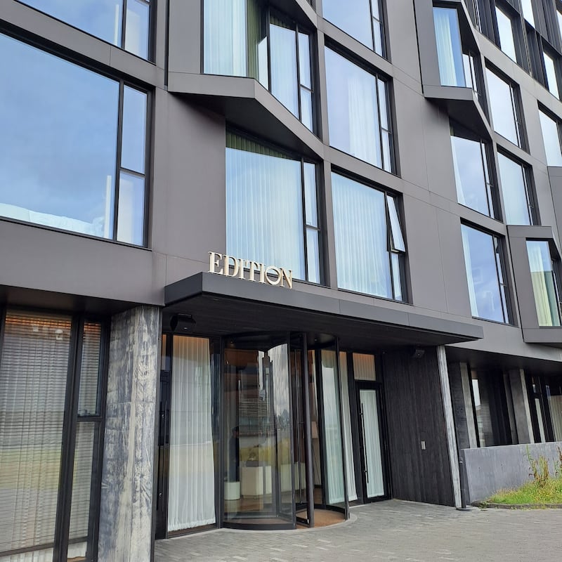 The Reykjavik Edition hotel where Dublin-based French father Emeric Mancel and his daughter Catherine Mancel died in June 2025. Photo: Karen McHugh