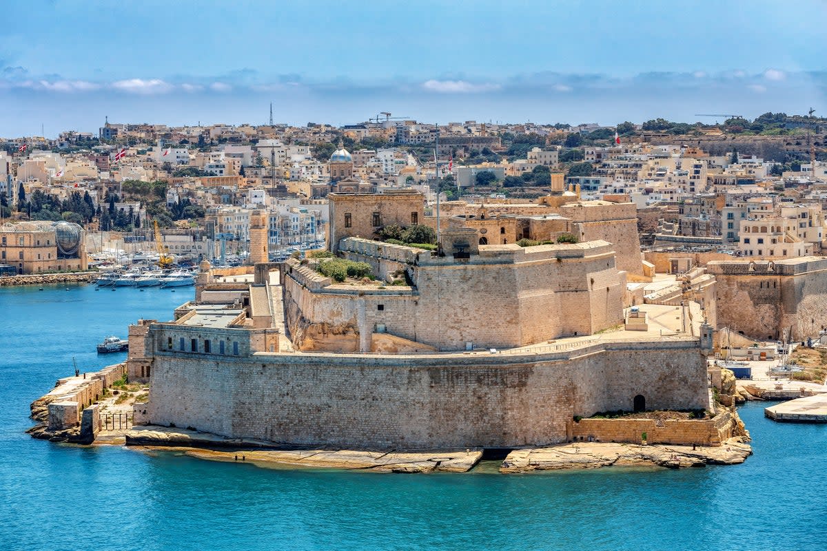 Malta has lots of historical sites that are fun for kids to explore, such as Fort St. Angelo in Vittoriosa (Getty/iStock)