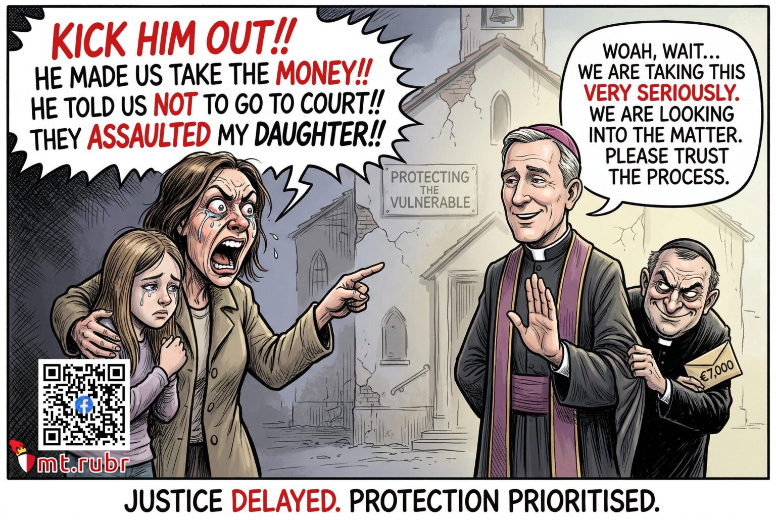 Gozo Diocese took no immediate action after priest helped settle teen rape case with money; now reviewing what happened and considering possible further steps