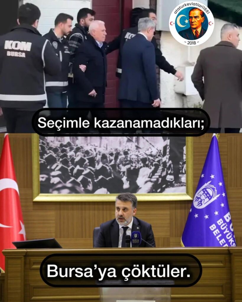 "It is collapsing on your property, it is collapsing on your votes, it is collapsing on your municipality, it is collapsing on your historical buildings, it is collapsing on your olives, rivers, forests, villages, nature, it is collapsing on your will... We are faced with such a trouble." Mahir Akkoyun
