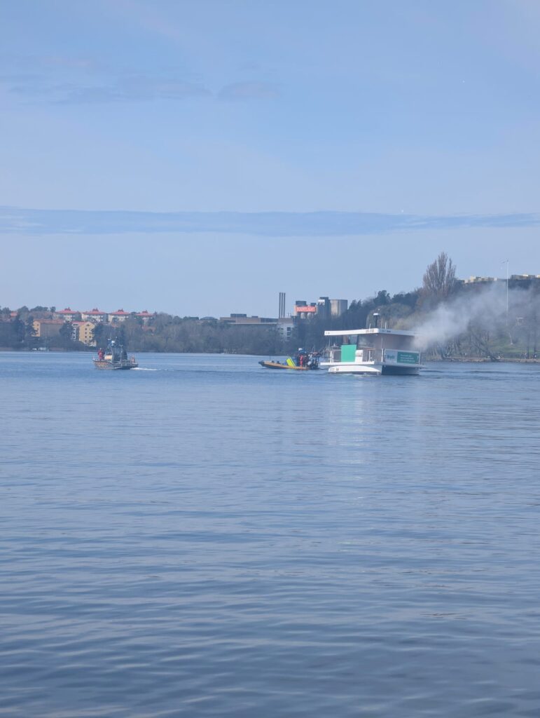 Self-driving boat exploded in Stockholm