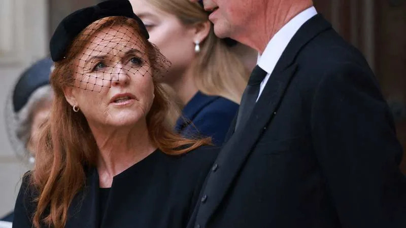 Sarah Ferguson attends the funeral service for Katharine, Duchess of Kent, in 2025. By: MEGA