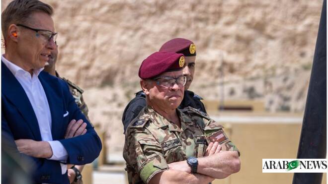 Jordan’s king and president of Finland attend military exercise in Amman Jordan’s king and president of Finland attend military exercise in Amman