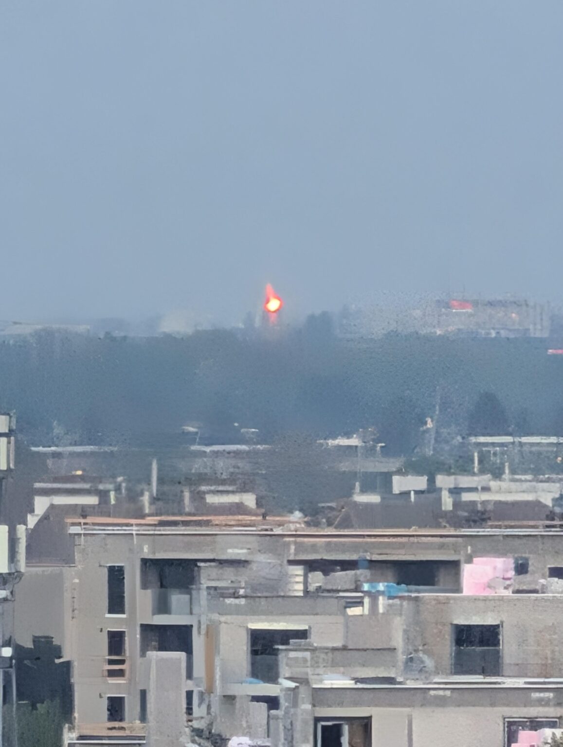 Big fire in Vienna, Transdanubia.