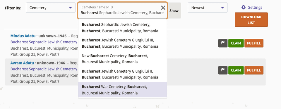 Strangers ask for photos of their relatives' resting places. Do we answer them?
