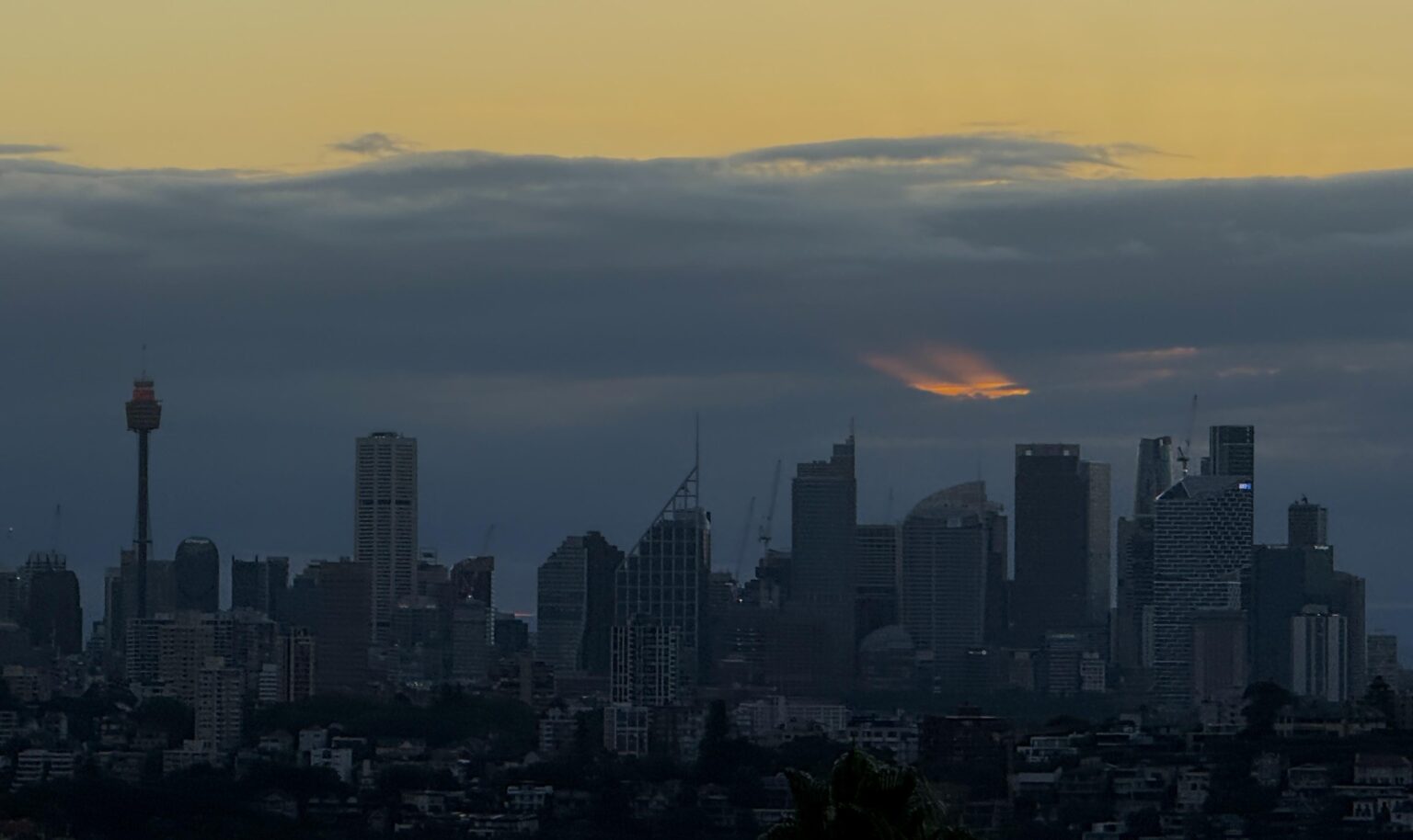 Easter Sunset - trying to shine through…