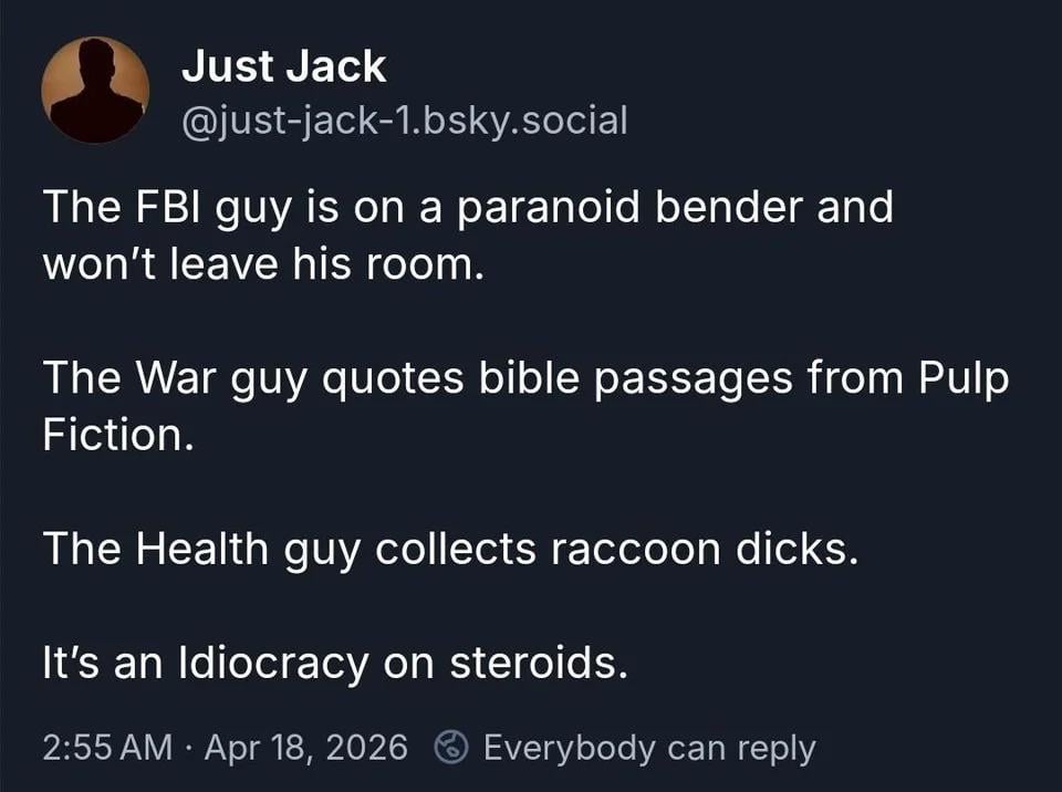 Idiocracy on steroids indeed