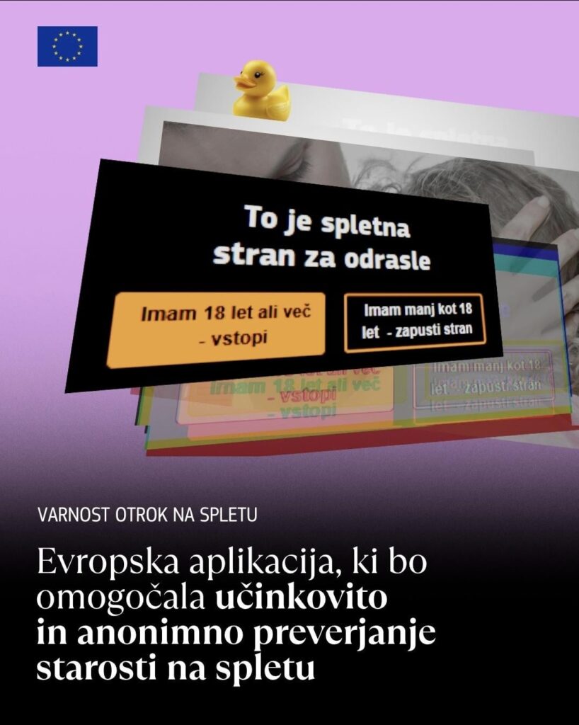 None of the Slovenian politicians opposes the European digital application for "age verification" and the quasi-protection of children