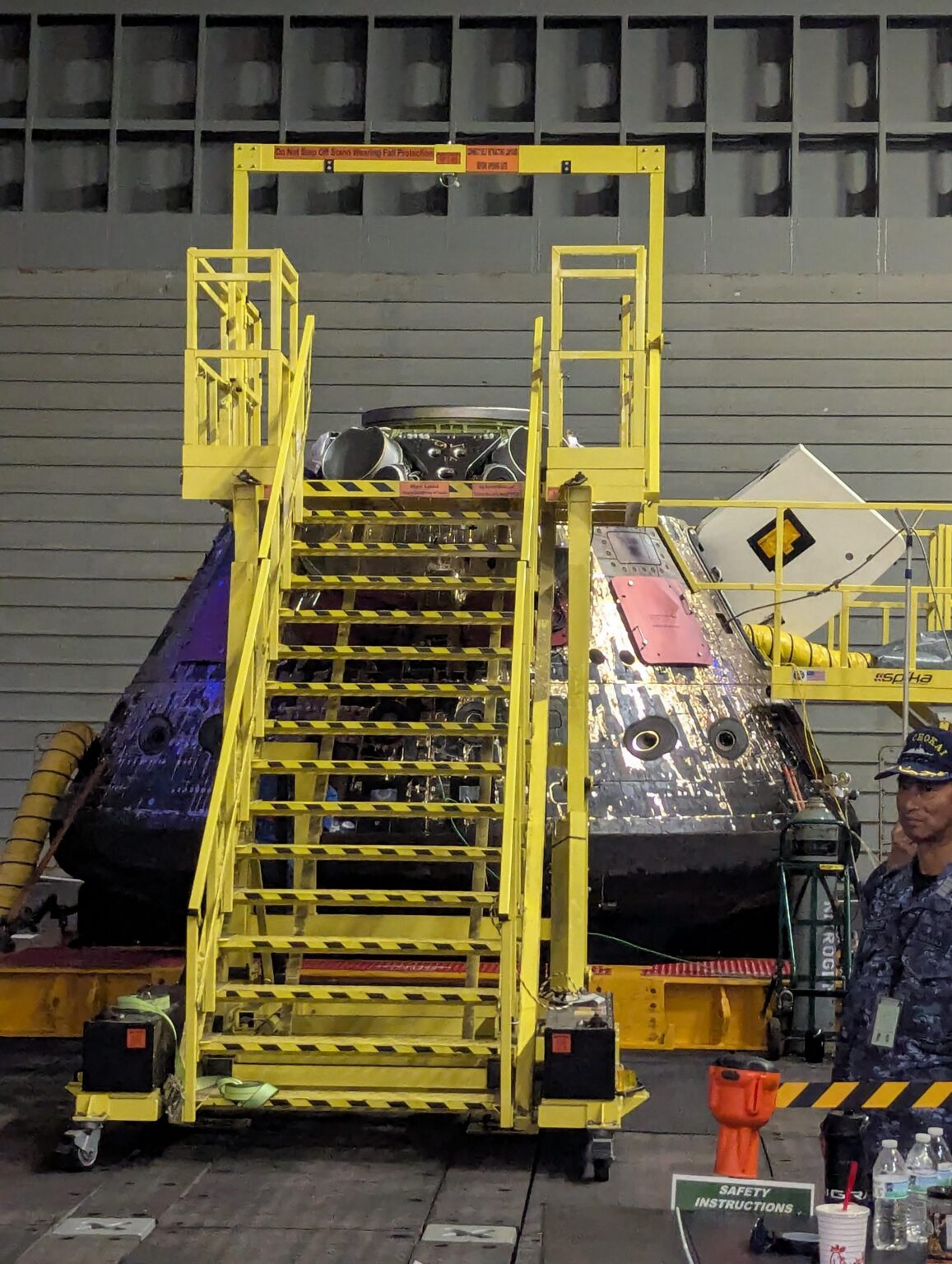 Got to check out a spaceship. So cool.