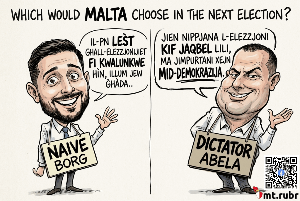 [mt.rubr] PM Abela is keeping the general election date undisclosed for his own convenience, while Alex Borg says PN is ready for a Maltese general election anytime.