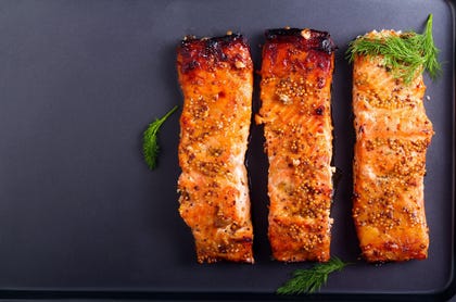 פילה סלמון בדבש וחרדל