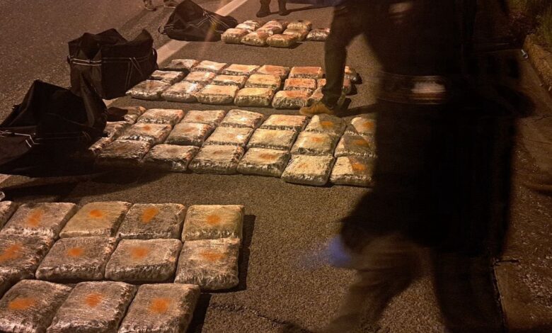 65 kilograms of drugs seized in North Macedonia, two people arrested for trying to escape