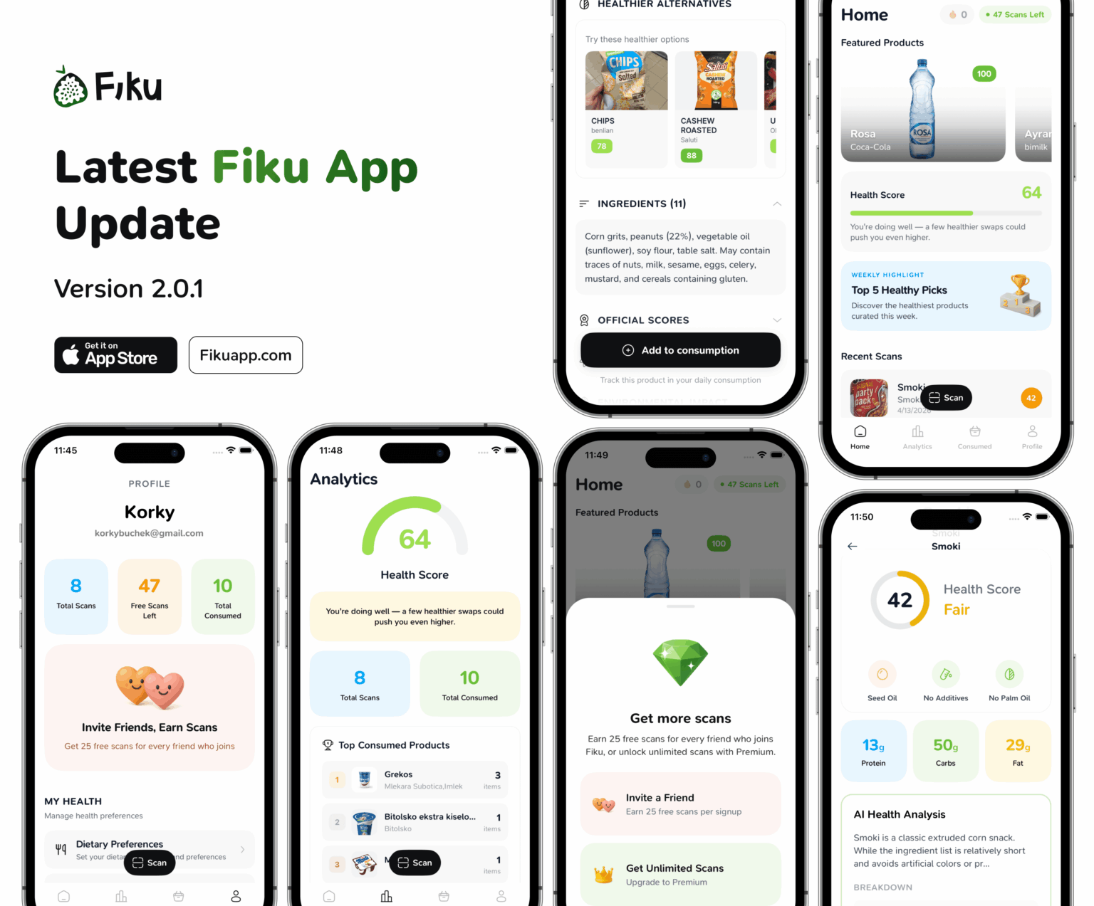 Fiku App – The Macedonian food scanning application has received a complete redesign