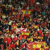 Spain supporters hold up flags during the friendly between Spain and Egypt at RCDE Stadium in Cornella de Llobregat, near Barcelona, on March 31, 2026 | News