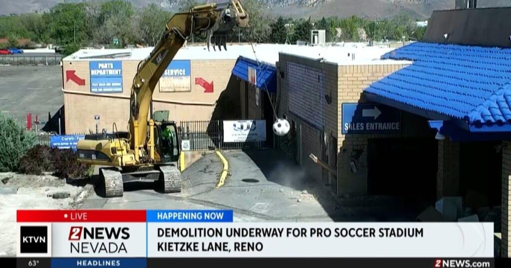 Reno Pro Soccer begins demolition for new stadium project at former Jones West Ford site | Local News Reno Pro Soccer begins demolition for new stadium project at former Jones West Ford site | Local News