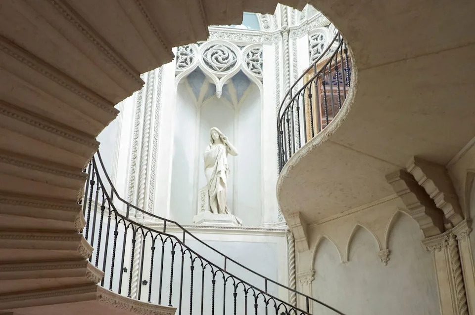The grand hotel staircase.Credit: Giulio Ghirardi/Orient Express Venezia