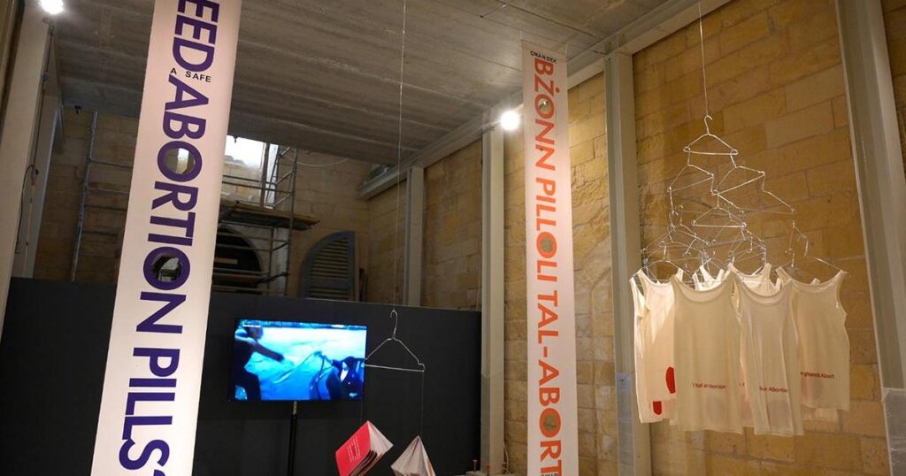 Abortion artwork still on show after censorship claim