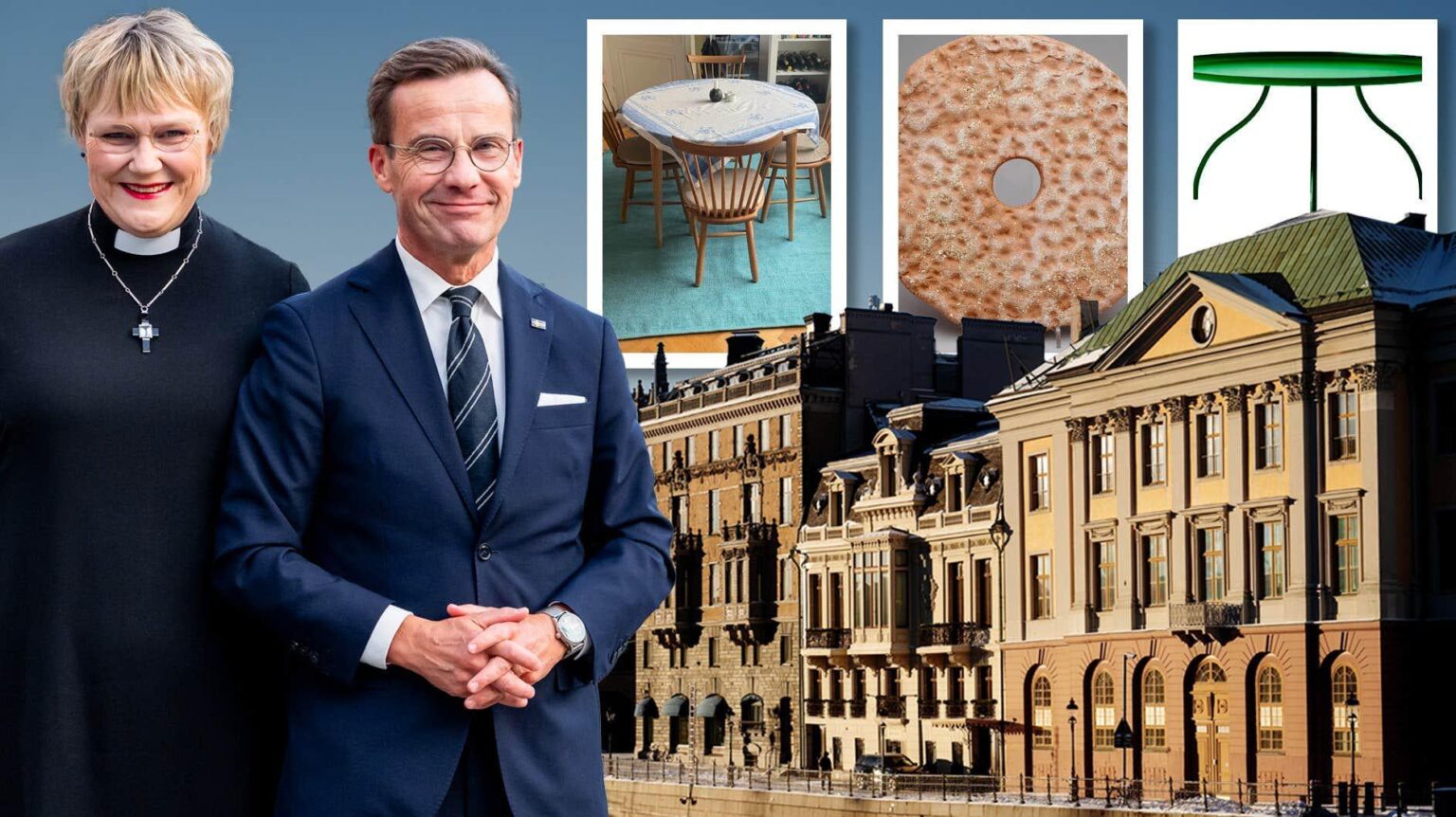 Ulf Kristersson and his wife Birgitta Ed have spent several hundred thousand kroner of taxpayers' money on furnishings in Sagerska Palatset