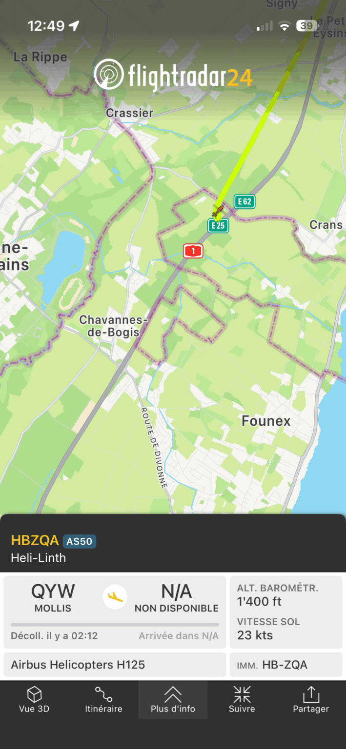 Heli-Linth at Lake Geneva