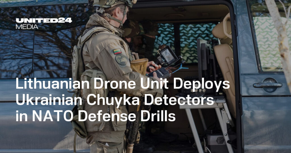 Lithuanian Drone Unit Spotted Using Ukrainian Chuyka Drone Detectors During Training — UNITED24 Media Lithuanian Drone Unit Spotted Using Ukrainian Chuyka Drone Detectors During Training — UNITED24 Media